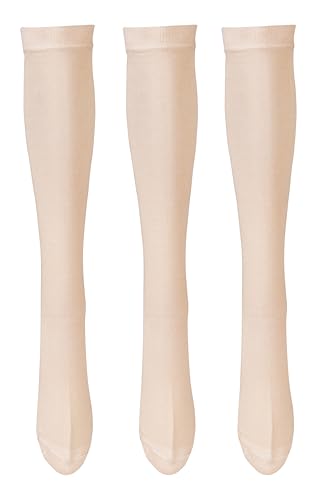 Image of RC. ROYAL CLASS Girls Organic Cotton Solid Soft Knee Length School /Uniform /Formal /Casual Socks for Girls (Pack of 3 Pairs)