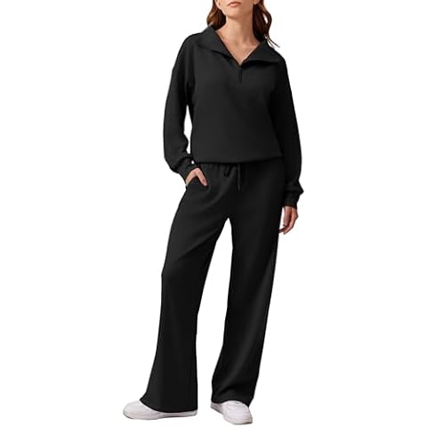 PINSPARK Women's High Waist Sweatsuit Cover