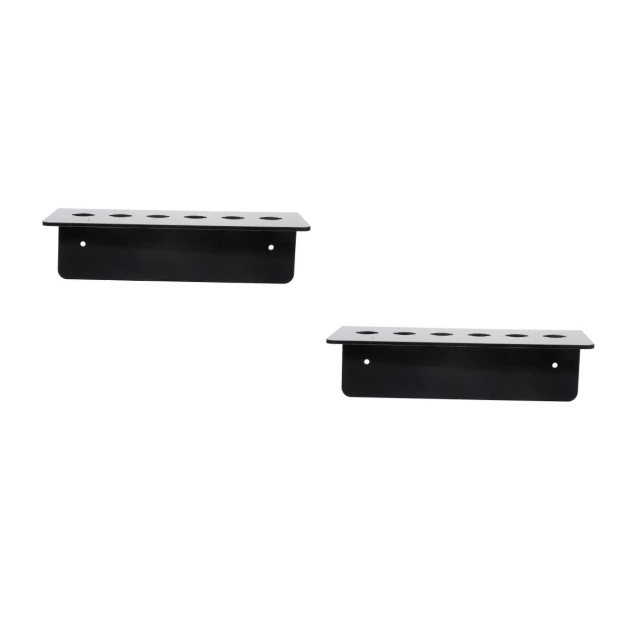 BELLIFFY 2pcs Haircut Tools Tray Wall-mounted Scissor Rack Barber Shear Holder for Stylists