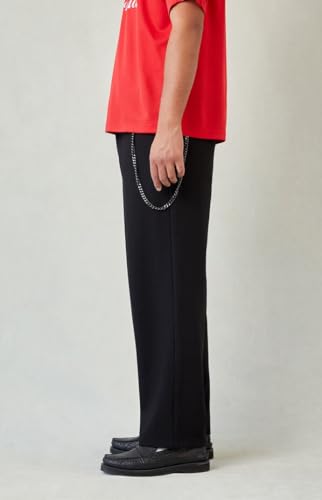 PacSun Men's Black Chain Baggy Trousers2