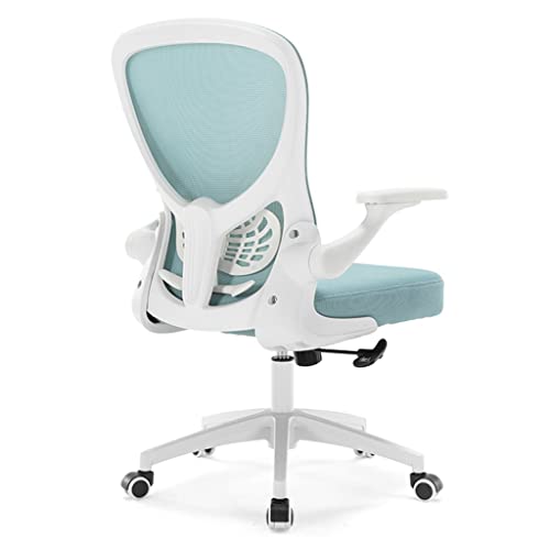 GIZNXBA Kinderdrehstuhl Jungen, Jugenddrehstuhl Mesh Ergonomischer Schreibtischstuhl Schlafzimmer, Arbeitsstuhl Höhenverstellbarer Stuhl Mit Rädern, Um 90 ° Drehbare Armlehne (Color : /Blue) Cover