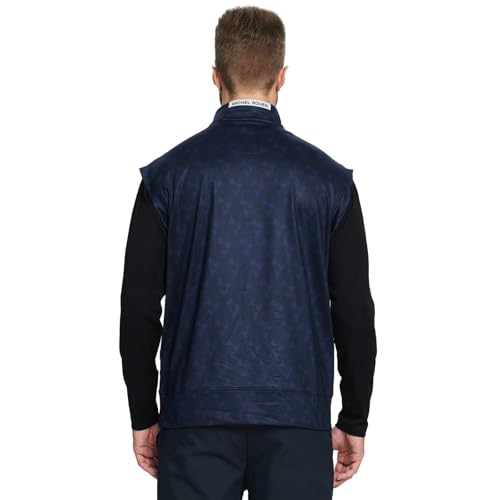 Rouen Mens Vests Outerwear Lightweight Moisture Wicking Midlayer Sleeveless Sports Golf Quarter Zip Pullover Mens Vest4