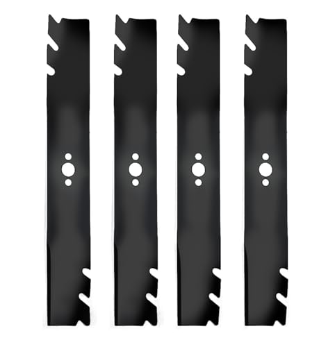 Oklantox 116-6358-03 Lawn Mover Mulching Blades for Toro Timemaster 30'' Deck 21219 21200 21491, Replace for 120-9500-03, 145-4002-03 Lawn Mover Blades for Exmark ECKA30 4 Pack