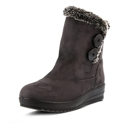 Spring Step Istra Ankle Boots for Women - Fashionable Womens Winter Boots - Womens Ankle Booties with Button Closure