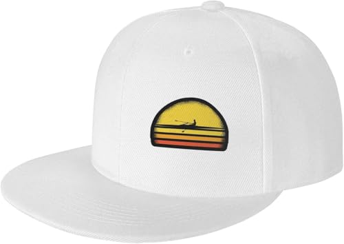 Rowing Retro Adjustable Outdoor Baseball Hat Flat Hat