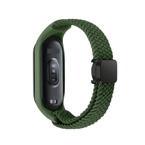 Bracelet Xiaomi Mi Band 8 élastique anti-irritation sangle nylon tressé magnétique