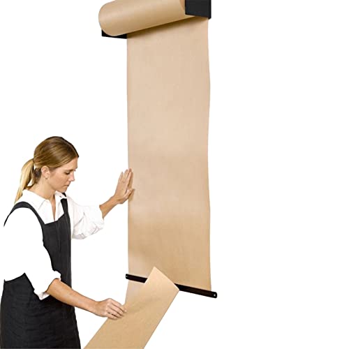 Distributeur mural et coupe-papier kraft – Porte-rouleau de papier de boucher pratique pour prendre des notes et organiser facilement