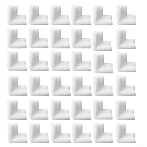 Lot de 24 protections d'angle en mousse épaisse pour cadres photo et miroirs, protection des bords absorbant les chocs pour décoration d'intérieur, noir (36 pièces)