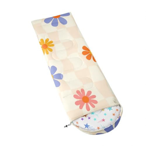 Bolsas de Dormir Erosebridal Rustic Boho Floral Beige Cream para Adultos 90"x31" Rectangular Camping miniatura 4