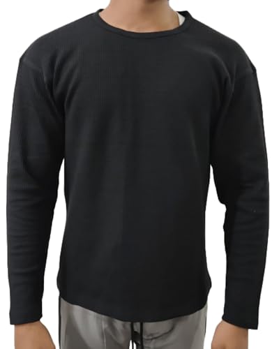 Image of Noble Monk Men's Round Neck T Shirt |Full Sleeves |Solid Pattern | Casual T-Shirt for Men