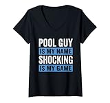 Photo Gallery donna pool guy & pool cleaner design per piscina service & pool boys maglietta con collo a v Photo Gallery donna pool guy & pool cleaner design per piscina service & pool boys maglietta con collo a v