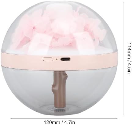 Miniatura 6 de HEEPDD Humidificador de flores eternas, difusor de aromaterapia rosa rosa con luz LED, 9.1 fl oz niebla ultrasónica para dormitorio, oficina,