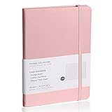 EMOMAS Lined Journal Notebook, (pink), 160 Pages, Medium 5.7 inches x 8 inches - 100 gsm Thick Paper, Hardcover