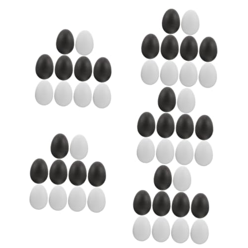 STOBOK 50個 マラカス キッズパーカッションエッグシェイカー 子供のためのミュージカル卵のおもちゃ エッグシェーカー楽器 子供の打楽器の卵 ミュージカル打楽器卵のおもちゃ プラスチック