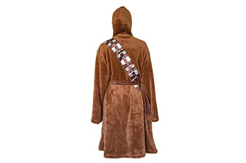 Ukonic Star Wars Chewbacca Hooded Bathrobe for Men/Women | Soft Plush Spa Robe for Adults | Lightweight Fleece Shower Robe With Belted Tie | One Size Fits Most Adults3
