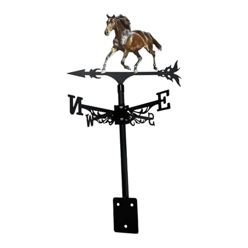 Veleta de viento ecuestre de metal resistente a la intemperie 8