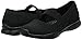 Skechers Women's Seager-Power Hitter-Engineered Knit Mary Jane Flat, Black/Black, 11
