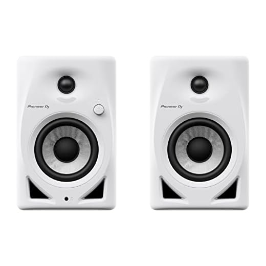 Pioneer DJ ® DM-40D-W Sistema Monitor de escritorio, Blanco, Cableado, Altavoz de 4''