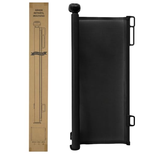 Portão Retrátil para Bebês, Tela Protetora em PVC, Fácil Instalação