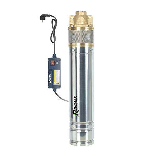 Ribimex PRPGP750/60/1TL Tauchpumpe 1 Turbine, Messing, 750 W, silber, 50 x 10 x 10 cm