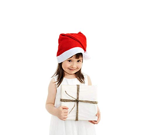 Kit 6 Gorros Papai Noel Enfeite Natalino Fantasia Natal