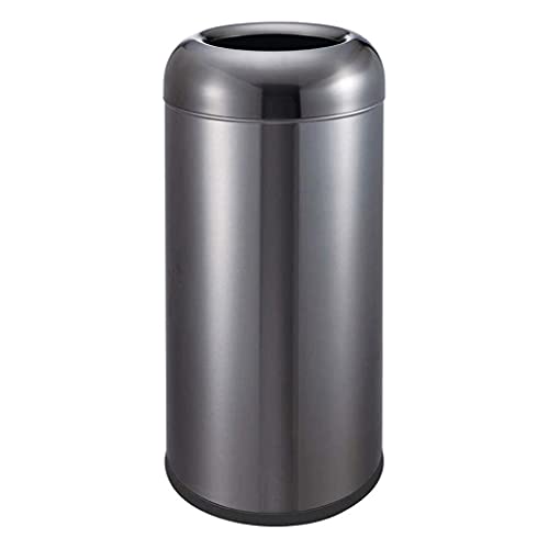 Poubelle en acier inoxydable de grande capacité pour le stockage des déchets de bureau