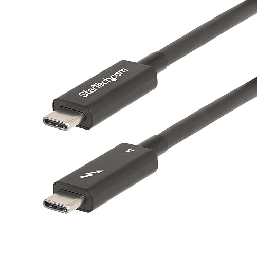 StarTech.com 6ft (2m) Active Thunderbolt 4 Cable - 40Gbps - 100W PD - 4K/8K Video - Thunderbolt...
