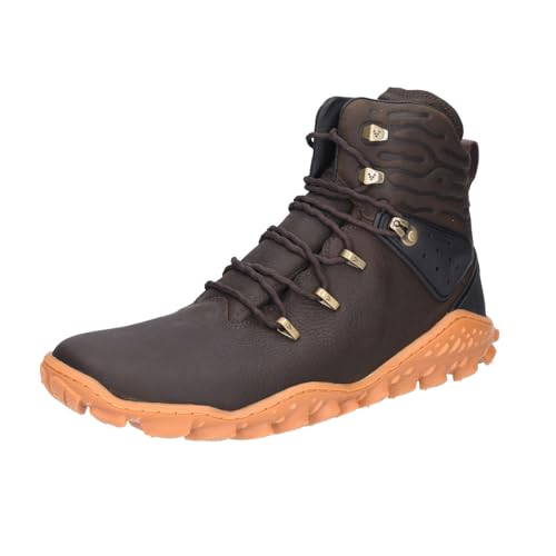VIVOBAREFOOT Tracker Forest ESC, Mens Leather And Wool Hiking Trainers With Barefoot Sole