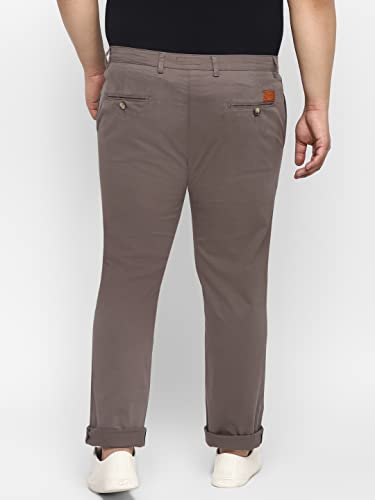 Image of Urbano Plus Men Mid Rise Cotton Regular Fit Casual Chino Pants Stretch