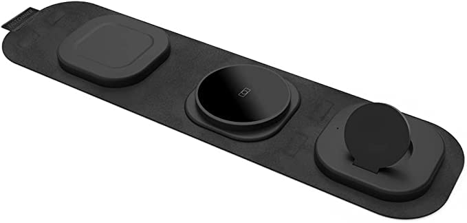 Amazon.co.jp: Kocybt 3イン1 磁気ワイヤレス充電器 折りたたみ式