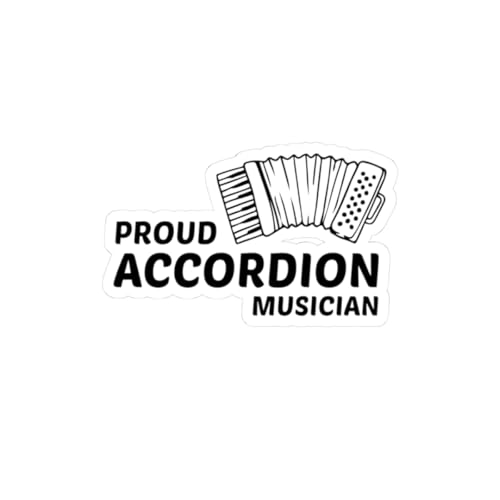 Accordion Pride Sticker - Traditional Music Vinyl Decal for Passionate Musicians