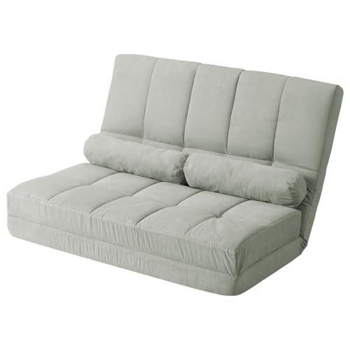リコメン堂 ハイバック リクライニングソファ 二人用 幅120cm 3WAY ワイド リクライニング 角度調整 防水加工 クッション付 おしゃれ シンプル ハイバックソファ ソファー 座椅子 フロアソファ ソファーベッド (オパールグリーン)