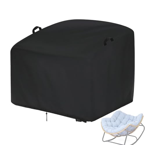 Funda para silla mecedora, funda impermeable contra el polvo, resistente al viento, para muebles, patio, jardín, hogar, guardería, pabellón al aire libre
