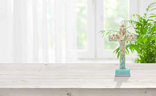 Enesco Jim Shore Heartwood Creek Cross With Easter Lilies And Dove Figurine, 7.83 Inch, Multicolor #TOP3