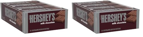 HERSHEY'S Milk Chocolate Candy Bars 1.55 oz, 36 Count (Pack of 2)
