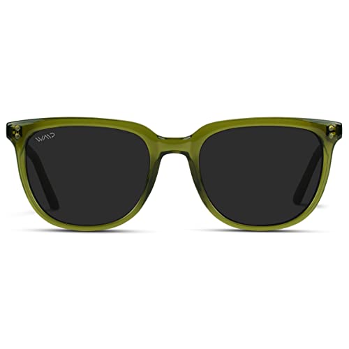 Wearme Pro - Classic Polarized Square Flat Retro Unisex Men Women Sunglasses #TOP1