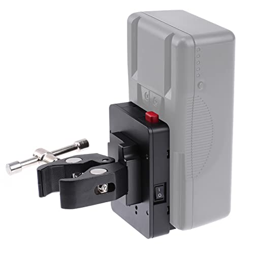 Hersmay Mini V Mount - Placa de batería para montaje en V (formato de bolsillo con D-Tap y Super pinza) Cover