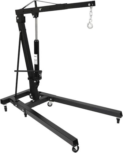 WENQIANGM Folding Engine Hoist, Hydraulic Crane, Adjustable Lifting Equipment for car Fixing, Warehouse