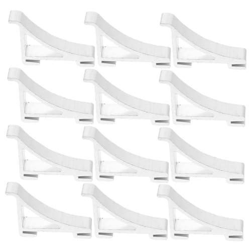 SEWACC 12Piezas Clips de Metal para Rejillas de Congelador Ganchos de Soporte para Estantes de Refrigerador Instalación y Duradera Compatible Mayoría de Neveras
