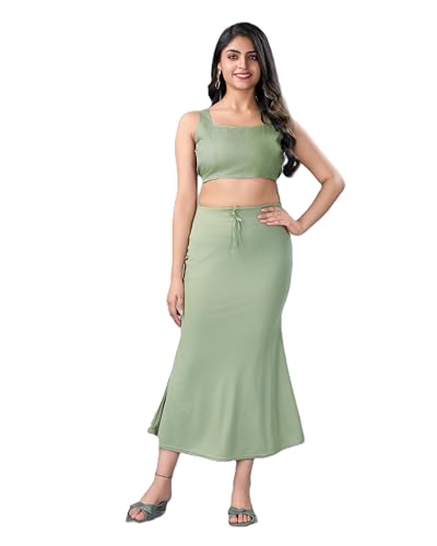 Image of LADLA FASHION] Women's Saree Shapewear - Mermaid Cut Saree Shaper Petticoat with Side Slit,