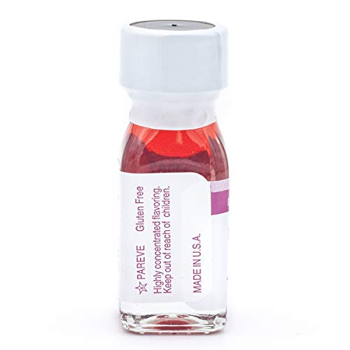 Lorann Raspberry Ss Flavor, 1 Dram Bottle (.0125 Fl Oz - 3.7Ml - 1 Teaspoon) - 3 Pack - Includes A Recipe #TOP3