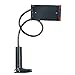 HSKB Handy Halterung Schwanenhals Halter Universal Ständer für 4-10,5-Zoll Handy Tablet Smartphone Bett Tisch Halter Tablet 360° Grad Drehen (Schwarz)