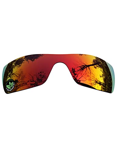 Image of Raydi Polycarbonate Replacement Lenses for Oakley Batwolf OO9101 Rectangular Sunglasses