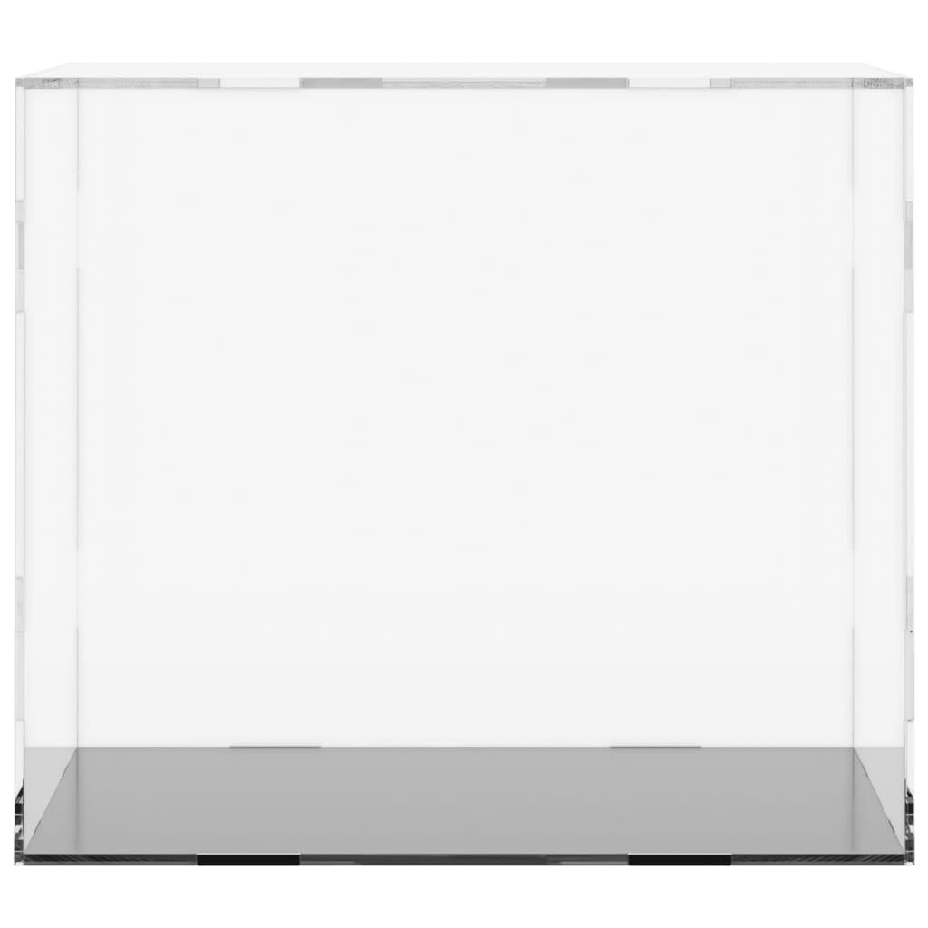 Caja expositora transparente de acrílico 40 x 36 x 35 cm, vitrina a prueba de polvo con fácil montaje, ideal para coleccionistas, exposiciones, tiendas y presentaciones, duradero y estable
