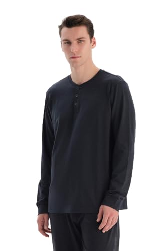 T-Shirt Everfresh Dagi à manches longues et coupe droite pour homme