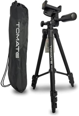 Tripé em Alumínio 1,10m TOMATE para Câmera e Celular – Nível de B...