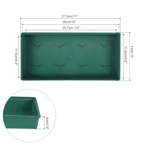 PATIKIL Plastic Design Bowl, 11" Flower Arrangement Base for Centerpiece Decorating Green - Image 2