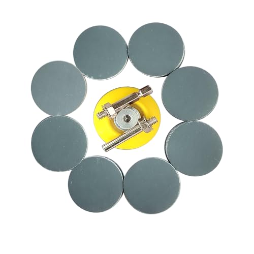 Wanmutrun 50MM Waterproof Sandpaper Hook and Loop 100pcs Grit 2000 Silicon Carbide Discs Suitable for Small Polishing Machines