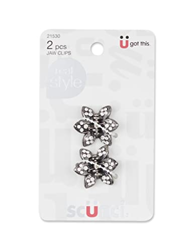 Scunci 2 pcs Pinzas de Pelo Flor Pequeña miniatura 1