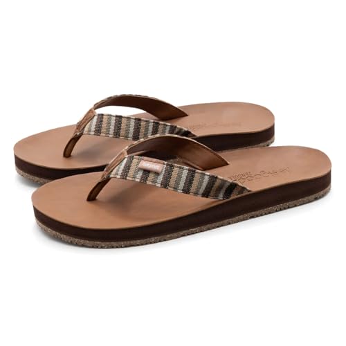 Feelgoodz Women's Zensole Slim Kinderz Water-resistant Vegan Leather/Natural Rubber Flip Flops